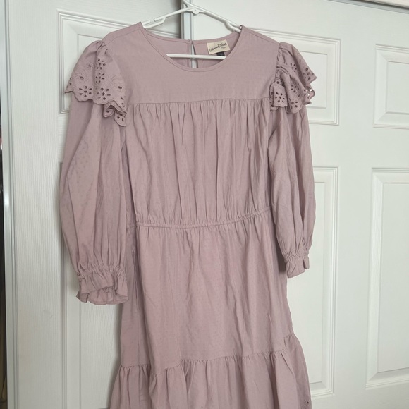 Women's Ruffle Long Sleeve Ruffle Dress - Universal Thread - Picture 4 of 6